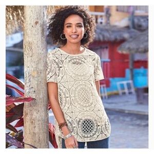 Sundance White Lace Blouse